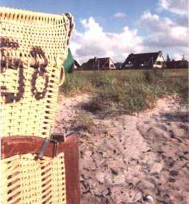 Strandkorb - direkt vor dem Appartement